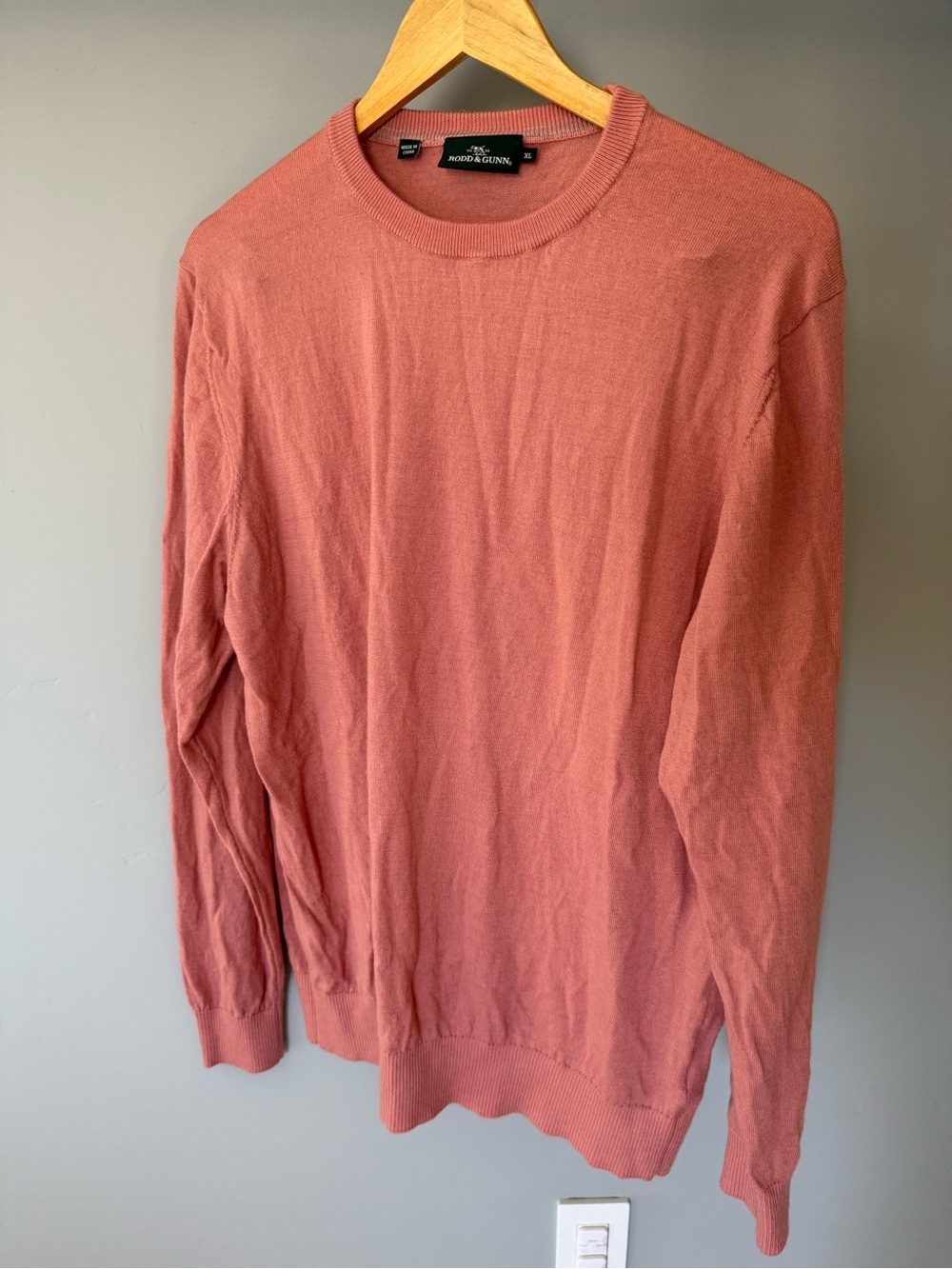 Rodd & Gunn Men’s Coral Crewneck Merino Wool Sweater